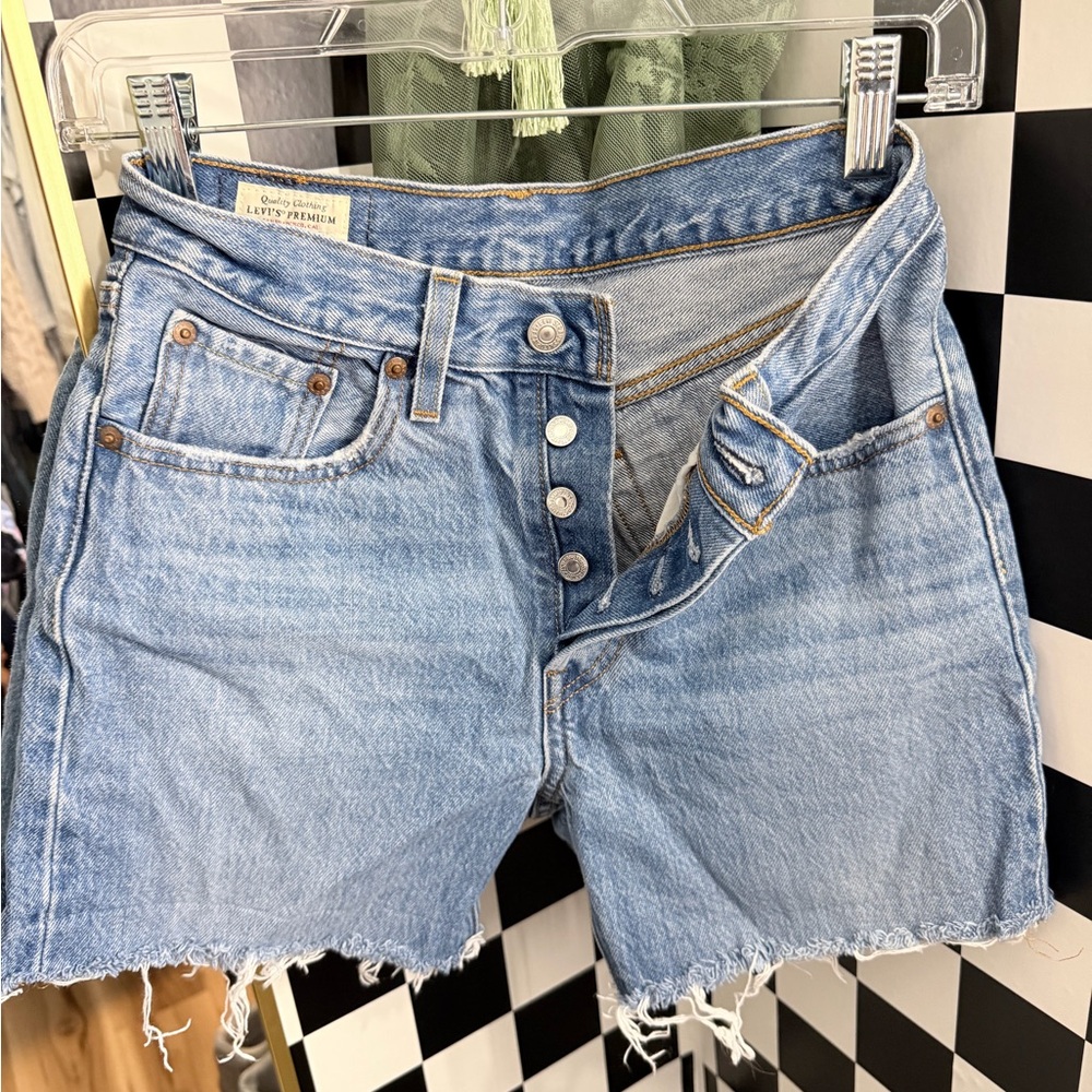 Levi's Light Blue Jean Shorts for Women